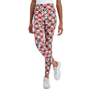 PLANET HEART Womens Winter Holiday Theme Casual Leggings, Multicoloured, NWT